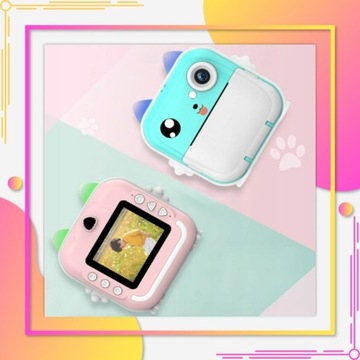 МГНОВЕННАЯ КАМЕРА ДЛЯ ДЕТЕЙ DRUKUŚ МИНИ-ТЕРМОПРИНТЕР + 6 РОЛИКОВ