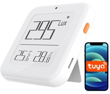 Czujnik temperatury światła wilgotność ZIGBEE TUYA iOS i Android