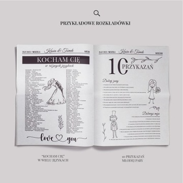 Wyjątkowa atrakcja weselna WASZA GAZETA Z DNIA ŚLUBU 4str. 50 sztuk