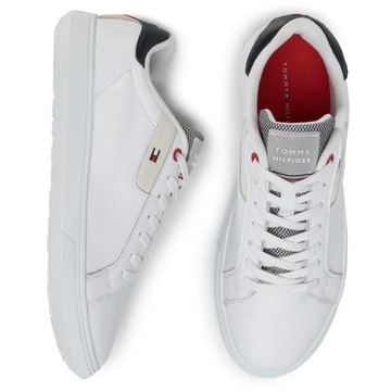 Sportowe buty męskie TOMMY HILFIGER sneakersy białe trampki r. 40 26 cm