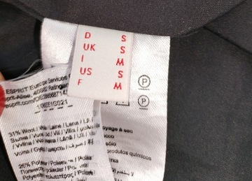 ESPRIT płaszczyk PŁASZCZ żakardowy przejściowy WIOSENNY jesienny oversize S