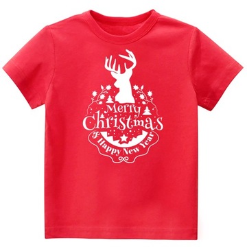 Koszulka świąteczna męska T-SHIRT MERRY CHRISTMAS ŚWIĘTA RENIFER XL