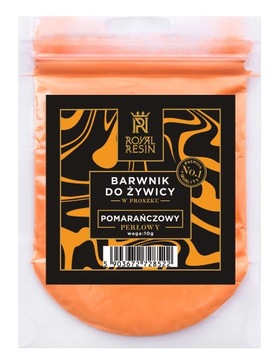 Barwnik Perłowy POMARAŃCZOWY 10g Royal Resin do żywicy, wosku,silikonu,farb