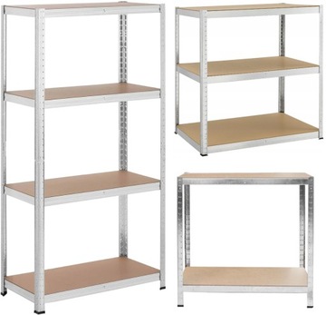 REGAŁ MAGAZYNOWY METALOWY 174x80x40CM MOCNY DO GARAŻU DO PIWNICY