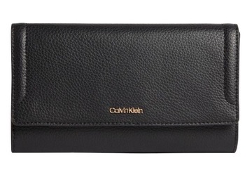 CALVIN KLEIN BEZPIECZNY PORTFEL DAMSKI CK BLACK