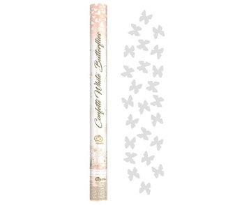 конфетти 60см БЕЛЫЕ БАБОЧКИ KPBM060