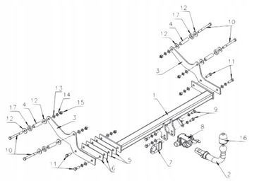 ODEPÍNACÍ ZAŘÍZENÍ(HÁK) HOLOWNICZY+MODUL RENAULT LAGUNA3 III
