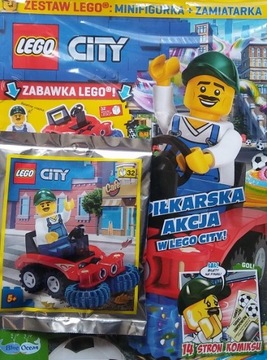 LEGO CITY 6/2021 Figurka Sprzątacz+Zamiatarka-32kl