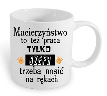 Kubek z nadrukiem młoda mama prezent