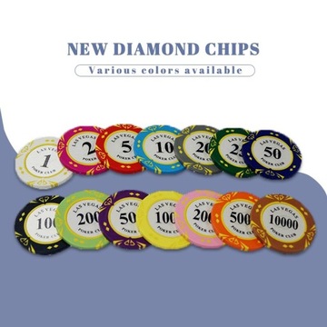 Стиль № 2 лота Las Vegas Clay Poker asino Custom Po