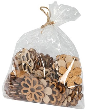 Drewniane motyle kształty ze sklejki, skrapki 3-5cm, ok.60szt/MIX, gr.3mm
