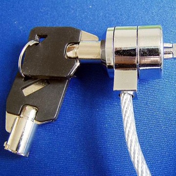 ZAMEK KLUCZOWY DO KOMPUTERA PC LAPTOP NOTEBOOK KOMPUTER ANTYKRADZIEŻOWY ALUMINIUM