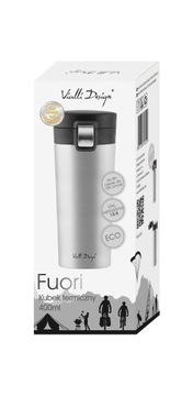 VIALLI ТЕРМОВАКУУМНАЯ КРУЖКА КОФЕ ЧАЙ FUORI STEEL SILVER 400 мл