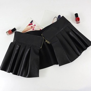 Womens Ladies Sexy Skirts Faux Leather High Waist