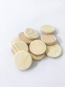 Zaślepki fleki drewniane sosna fi40mm 8szt