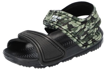 WYPRZEDAŻ AMERICAN LEKKIE KLAPKI SANDAŁY PIANKOWE DZIECIĘCE NA RZEP BLK 26