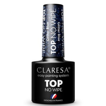 CLARESA Top No Wipe Glitter Blue 5g