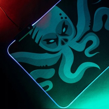 Коврик для мыши с RGB-подсветкой Kraken XXXL 30 см x 80 см