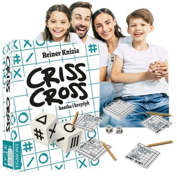 Gra Rodzinna LOGICZNA Criss Cross dla DZIECI