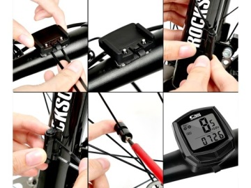 ВЕЛОСИПЕДНЫЙ СЧЕТЧИК СПИДОМЕТР ЧАСЫ СЕКундОМЕР ВРЕМЯ