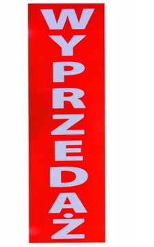 TABLICA TABLICZKA INFORMACYJNA 24x69 CM WYPRZEDAŻ outlet