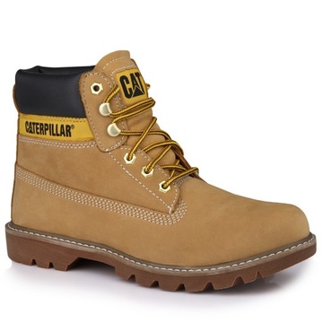 Buty męskie zimowe Caterpillar Colorado 2.0 HONEY SKÓRA WYSOKIE