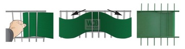 ЛЕНТА ДЛЯ ЗАБОРА 19смx26м GREEN FENCE WDB