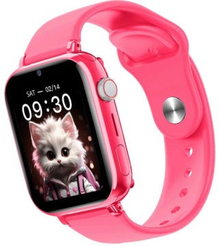 Умные часы FW59 Kiddo 4G Розовый Для детей Видеозвонки GPS SOS