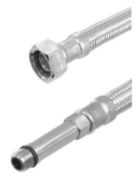 Wężyk do baterii 50cm 3/8'' M10 długa końcówka