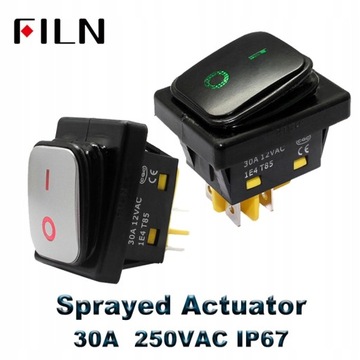 Водонепроницаемый кулисный переключатель 30А 250В для тяжелого режима работы Dpst