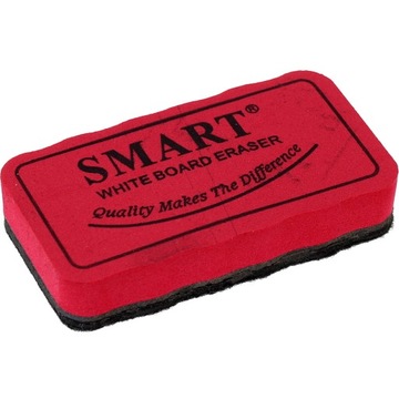 Gąbka z magnesem do tablic suchościeralnych Czerwona