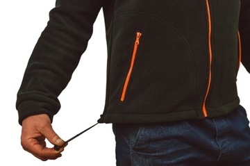 Флисовая толстовка WORK FLEECE FLRA340 BK-OR 4XL