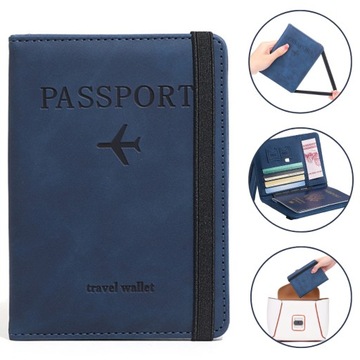 ETUI RFID ANTYKRADZIEŻOWE NA PASZPORT DOKUMENTY KARTY BANKOWE SIM PODRÓŻNE