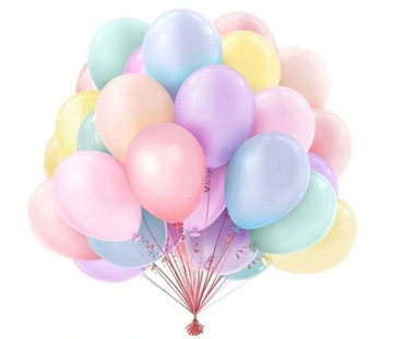 ZESTAW BALONOW PASTELOWE MACARON KOLOROWE MIX 200 SZTUK 5 CALI pastelowe