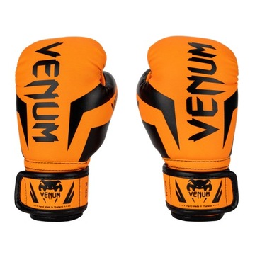 Rękawice bokserskie dziecięce Venum Elite Boxing fluo orange S