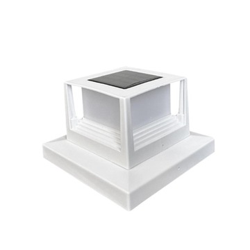 Solar Post Cap Light Zewnętrzne ciepłe IP44 Wodoodporne światło zewnętrzne Białe