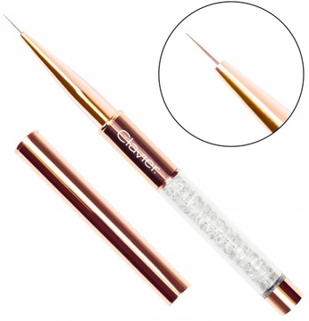 Pędzelek Do Zdobień Paznokci Cienki Precyzyjny Nail Art - 7 mm