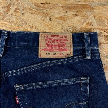 Spodnie Jeansowe LEVIS 502 02 38x32 Proste Dżins Jeans Męskie Denim