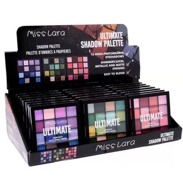 9 цветов мятно-зеленой палитры теней для век красочные