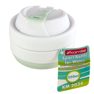 СКЛАДНАЯ СИЛИКОНОВАЯ ТУРИСТИЧЕСКАЯ КРУЖКА KAMILLE