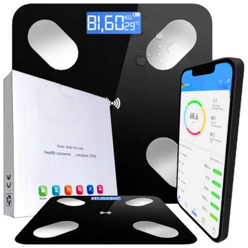WAGA ŁAZIENKOWA Noviis WAGA ŁAZIENKOWA ANALITYCZNA 180KG SLIM SMART+ 25w1