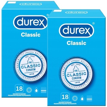Zestaw prezerwatywy klasyczne DUREX CLASSIC 36 szt