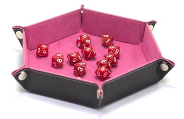 ZESTAW 25 KOSTEK K10 RPG KOŚĆ CZERWONA 0-9