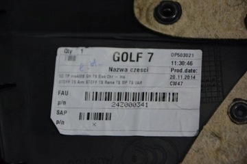 ОБИВКА ДВЕРИ ЗАДНЯЯ ПРАВАЯ GOLF VII 14r 5G4868074