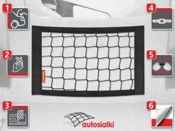 Сетка для багажника автомобиля 14x35 RIDGE ORGANISER с креплением