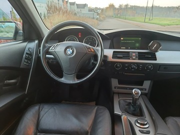 BMW Seria 5 E60 Sedan 2.5 525i 218KM 2006 BMW 525 2.5i 218PS NAVI SKÓRA MANUALRata600zl, zdjęcie 9