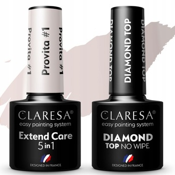 Claresa PROVITA baza lakier 5w1 #1 TOP DIAMOND