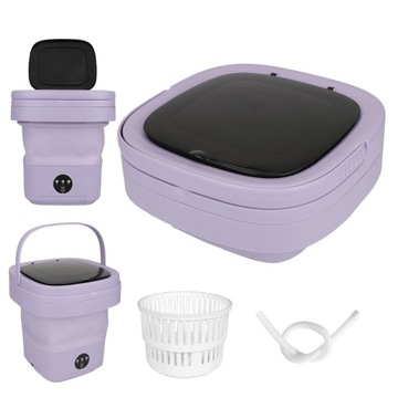 МИНИ ПОРТАТИВНАЯ СТИРАЛЬНАЯ МАШИНА ДЛЯ ПУТЕШЕСТВИЙ, АВТОМАТИЧЕСКИЙ ТУРИСТ, 11Л, ПУРПУРНЫЙ