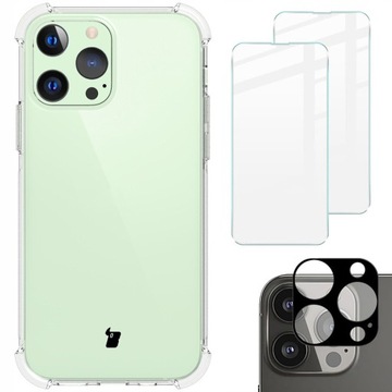 Etui + 2x szkło + aparat Bizon do iPhone 13 Pro
