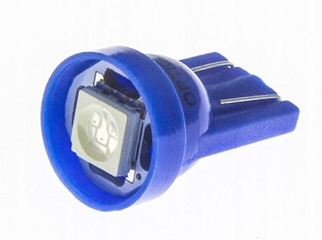 Żarówka LED W5W W3W T10 12V DC 10mm SMD Niebieska